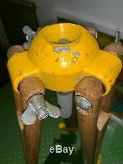 Lovely vintage wooden surveyors tripod original