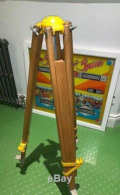 Lovely vintage wooden surveyors tripod original