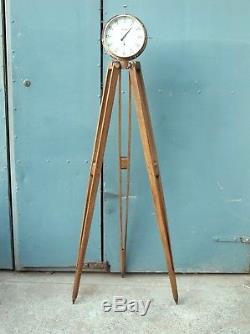 Lovely vintage wooden tripod lamp support- interior display great condition