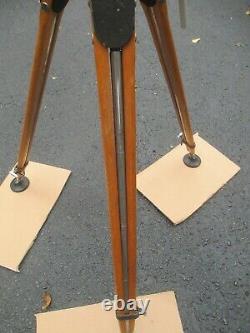 MILLER WOODEN TRIPOD VINTAGE With MILLER SUPER 8 FLUID HEAD PHOTOGRAPHY, CAMERA