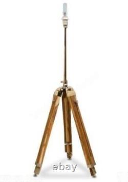 Marine Nautical Teak Wood Vintage Floor Lamp Wooden Tripod Stand Useful Gift