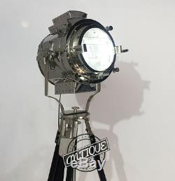 Marine Search light Tripod Spotlight Floor Lamp Industrial Big Lamp Vintage Home