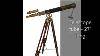 Maritime Brass Antique Double Barrel Designer Telescope With Wooden Tripod Floor Standing Te Reviews