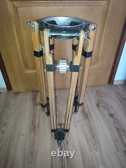 Medium Size 150mm Bowl Arri Arriflex Cine Movie Wooden Tripod Only Vintage