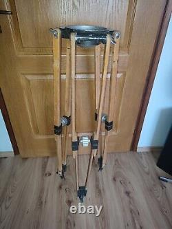 Medium Size 150mm Bowl Arri Arriflex Cine Movie Wooden Tripod Only Vintage