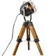 Mesh Table Lamp Round Searchlight-industrial Vintage Floor Table Tripod Lamps
