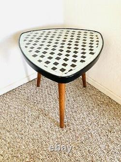 Mid Century Mosaic Tripod Plant Table 50s 60s German Vintage Plant Stand