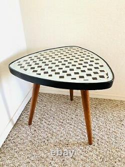 Mid Century Mosaic Tripod Plant Table 50s 60s German Vintage Plant Stand