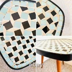 Mid Century Mosaic Tripod Plant Table 50s 60s German Vintage Plant Stand