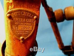 Mitchell-100 Baby Wooden Tripod Stix-legs West Hollywood Factory Vintage Arri
