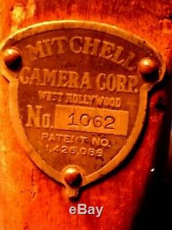 Mitchell-100 Baby Wooden Tripod Stix-legs West Hollywood Factory Vintage Arri