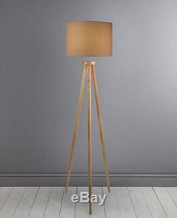 Modern Lounge Jandia Wooden Tripod Floor Lamp Vintage Home Decor