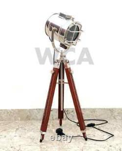Modern Marine Studio Searchlight Nautical Vintage Adjustable Tripod Spot Light