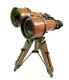 Nautical 6 Binocular Antique Table Top Brass Telescope With Wooden Tripod Stand