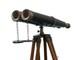 Nautical Brass 18 Binocular Antique Reproduction Telescope With Floor Tripod