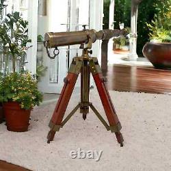 Nautical Decor Telescope Brass Vintage Tripod home decorative Marine gift