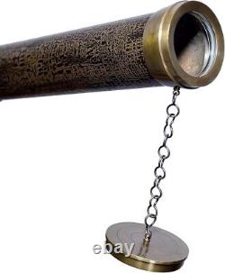 Nautical Design Vintage Telescope WithWooden Stand Wooden Tripod 62 Vintage Ancho