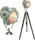 Nautical Floor Lamp Hollywood Vintage Home Decor Spotlight Tripod Stand Home