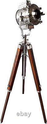 Nautical Floor Lamp Vintage Wooden Tripod Stand lamp Living Room lamp Christmas