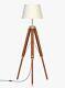 Nautical Floor Lamp Wooden Tripod Base Lamp Vintage Living Room Home Decor Lamp