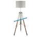 Nautical Floor Lamp Wooden Tripod Stand Shade Lamp Vintage Living Room Lamp