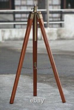 Nautical Lamp Antique Vintage Wooden Tripod Stand Floor lamp For Home Decor
