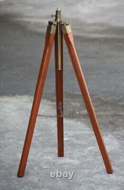 Nautical Lamp Antique Vintage Wooden Tripod Stand Floor lamp For Home Decor