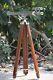 Nautical Silver 39 Floor Standing Harbor Master Telescope With Wooden Tripod