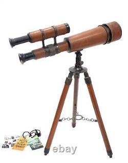 Nautical Telescope with Stand Vintage Captains Marine Nautical Gift Home