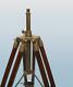 Nautical Vantage Look Brass Floor Lamp Wooden Tripod Stand Best Nautical Item Ho