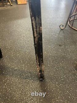 Nautical Vintage Brass Withwood Inlaid Floor Standing Telescope With tripod