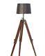 Nautical Vintage Floor Lamp Stand Shade Lamp Adjustable Wooden Tripod Stand Gift