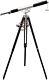 Nautical Vintage Solid Brass Marine Black Leather Telescope With Tripod Stand