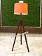 Nautical Vintage Style Floor Lamp Wooden Tripod Stand Best Nautical Item Gifted