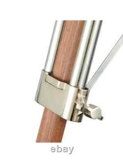 Nautical Wood Vintage Floor Lamp Wooden Tripod Stand Without shade