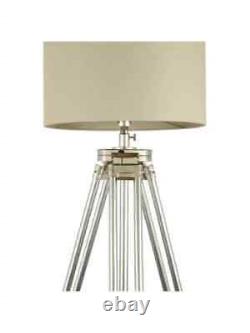 Nautical Wood Vintage Floor Lamp Wooden Tripod Stand Without shade