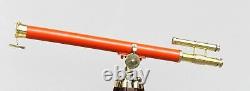 Nautical Wooden Tripod Stand Telescope 39 Tube Spyglass Sailor Ship Directional