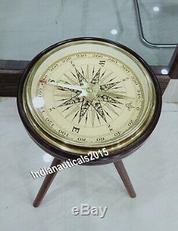 Nautical Wooden Tripod Vintage Style Office Room Gift Item