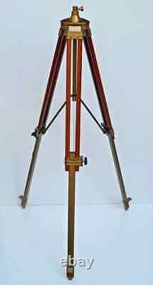 Nautical vintage retro lamp shade wooden tripod stand For Globe office decor