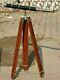 New Antique Floor Standing Brass 39 Inch Telescope With Wooden Tripod Stand
