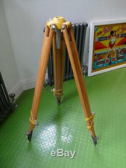 Nice vintage surveyors tripod or theodolite stand wooden