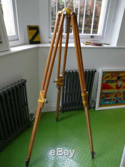 Nice vintage surveyors tripod or theodolite stand wooden