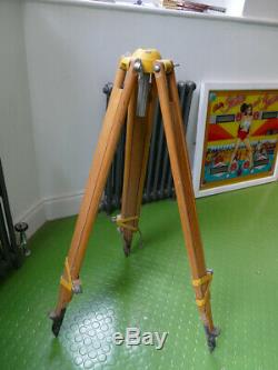 Nice vintage surveyors tripod or theodolite stand wooden