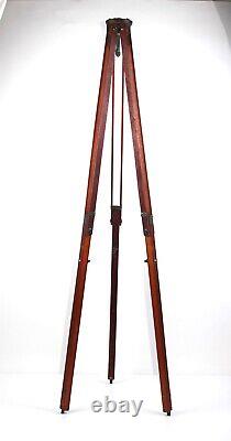 OLD Soviet Wooden Tripod Sliding Tripod Telescopic for Camera Vintage