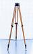 Old Wood Tripod Reflector Stand Floor Lamp Industrial Vintage Loft Design 153cm