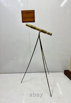 Original 1902, WATSON & SONS Old Vintage Telescope with Adjustable Tripod Stand