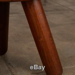 Patinated Vintage Wood 3-Legged Tripod Milking Stool