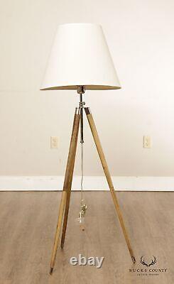 Ralph Lauren Nautical Style Vintage Tripod Floor Lamp