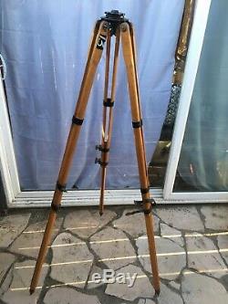 Rare Vintage/ Antique Wood & Brass Tripod (excellence Conditions)