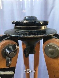 Rare Vintage/ Antique Wood & Brass Tripod (excellence Conditions)